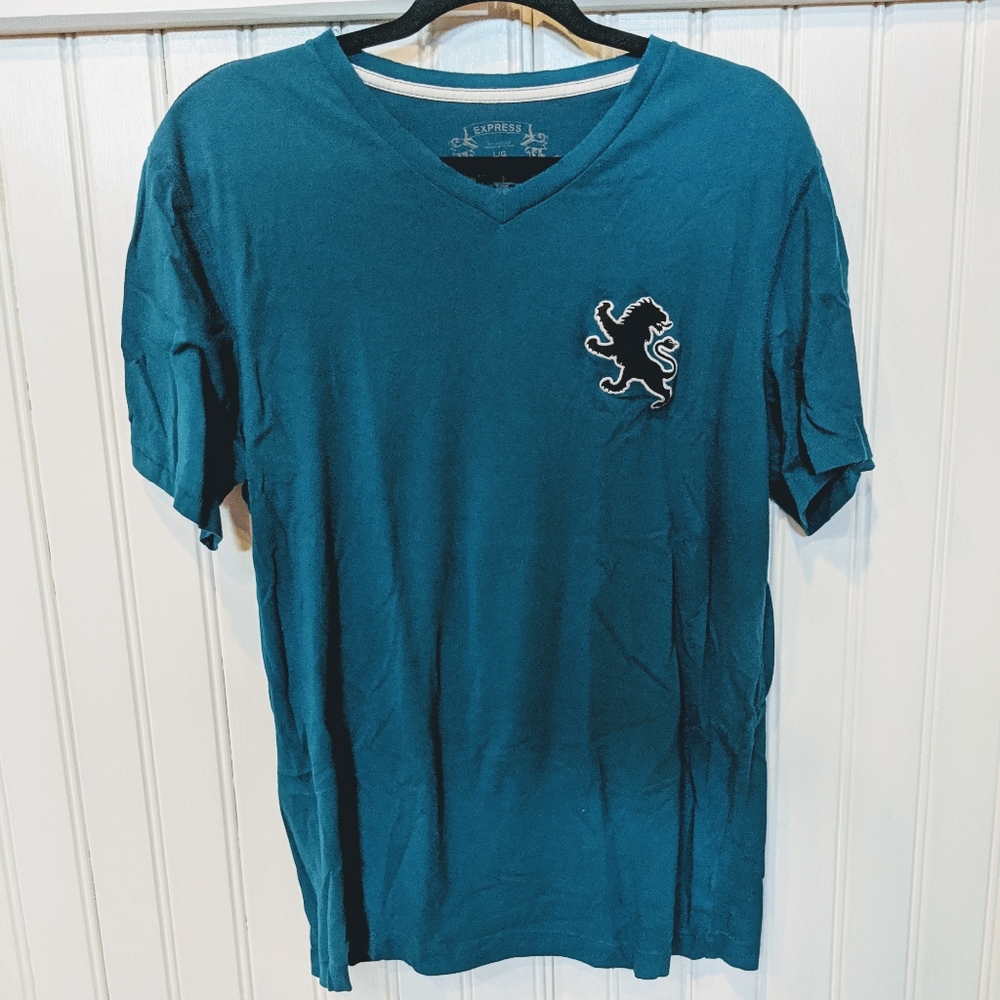Express Teal Shirt Large